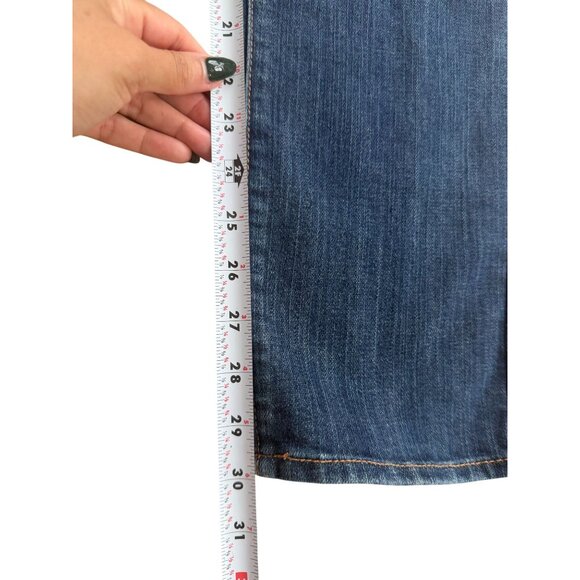 OLD NAVY The Diva Blue Straight Leg Jeans Size 12 Long - Picture 7 of 8